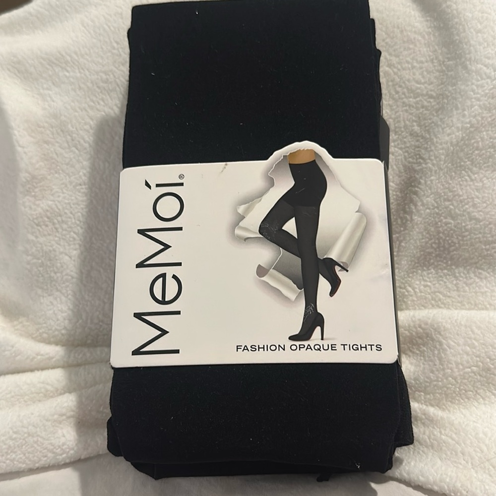NWT MeMoi Opaque Tights - 2 Pair Size M/L